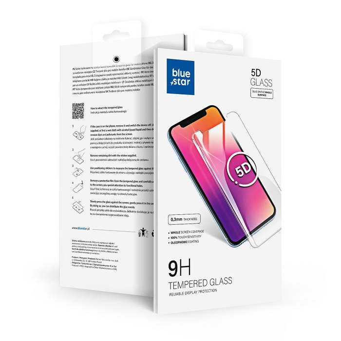 Szkło hartowane do Honor 70 Blue Star 5D czarne