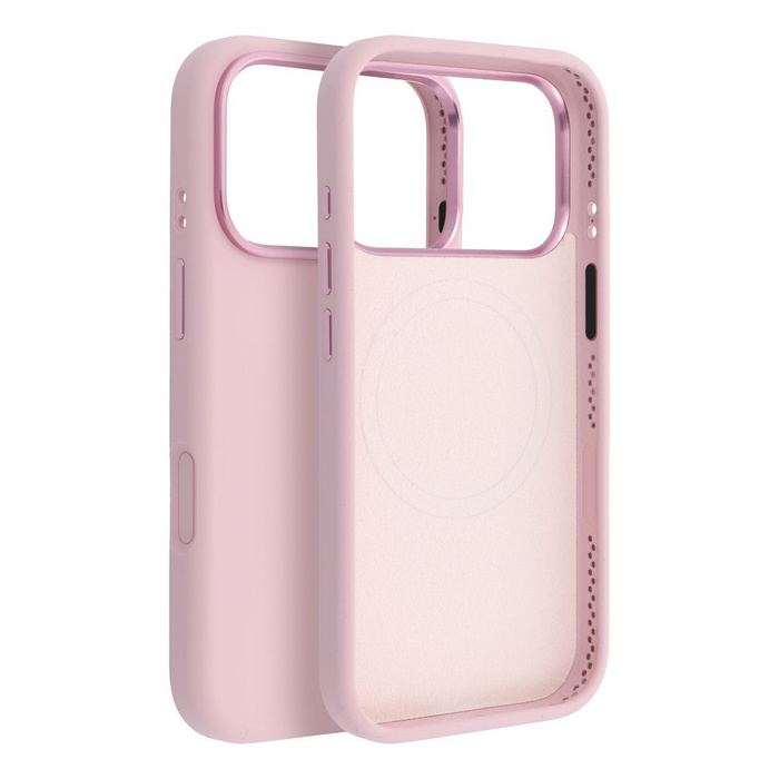 Etui na iPhone 15 PRO Forcell F-Protect Frame Premium zgodny z MagSafe różowy 0INT