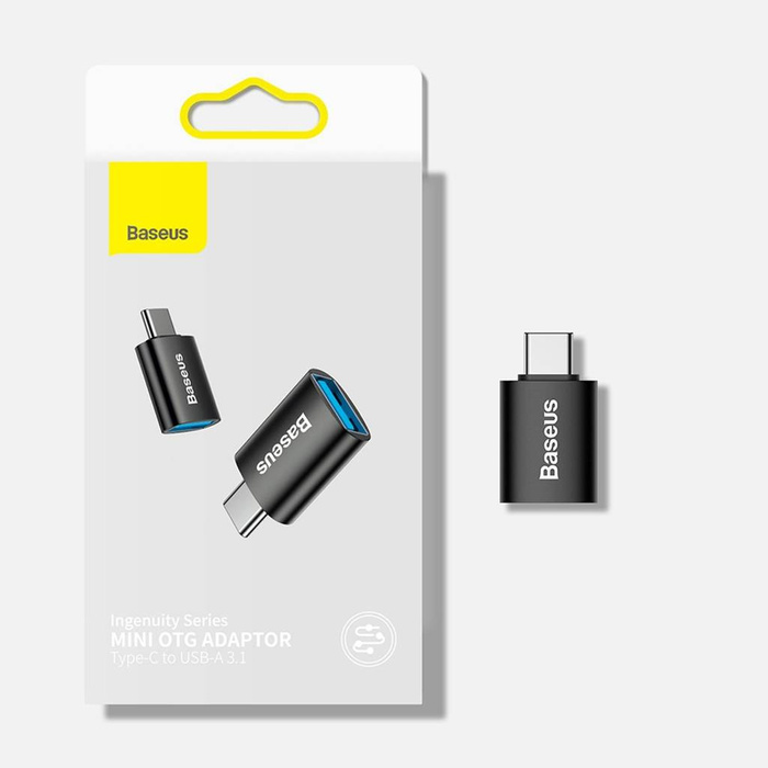 ADAPTER OTG USB Baseus Ingenuity Series przejściówka adapter z USB Typ C do USB-A 3.2 gen 1 niebieski (ZJJQ000003)