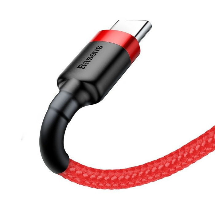 Kabel  BASEUS USB-C Cafule 3A 1m czerwony