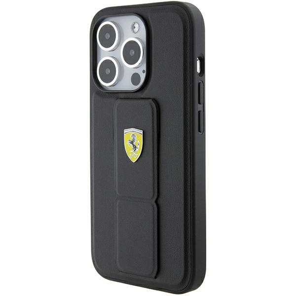 Ferrari Fehcp15xgspsik Iphone 15 Pro Max 6.7" Czarny/black Hardcase Grip Stand