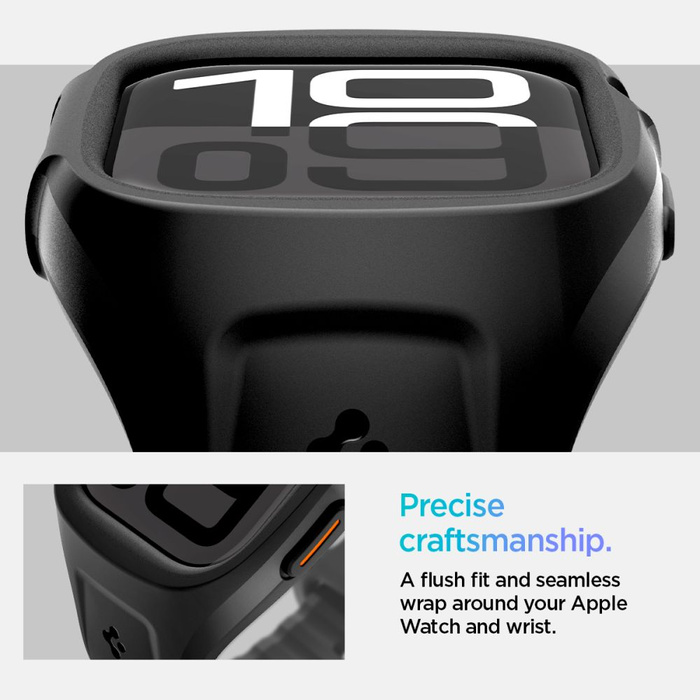 PASEK SPIGEN APPLE WATCH 10 (46 MM) LIQUID AIR PRO MATOWY CZARNY