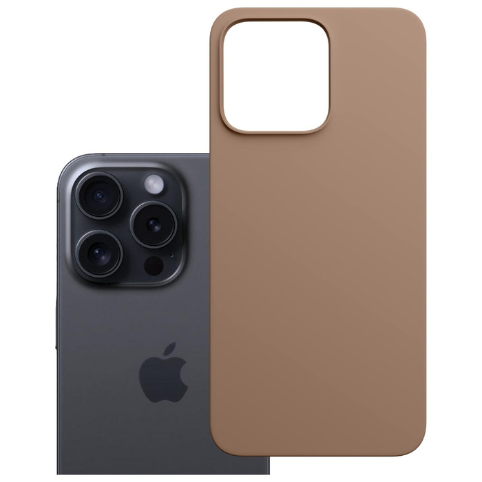 Etui 3MK Hardy MagSilicone do Apple      iPhone 15 Pro ciemnozłoty