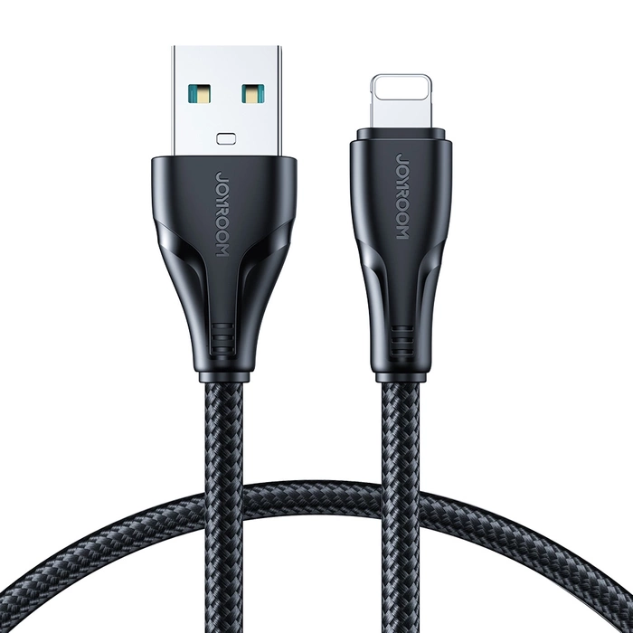 Joyroom kabel USB - Lightning 2.4A Surpass Series 1,2 m czarny (S-UL012A11)