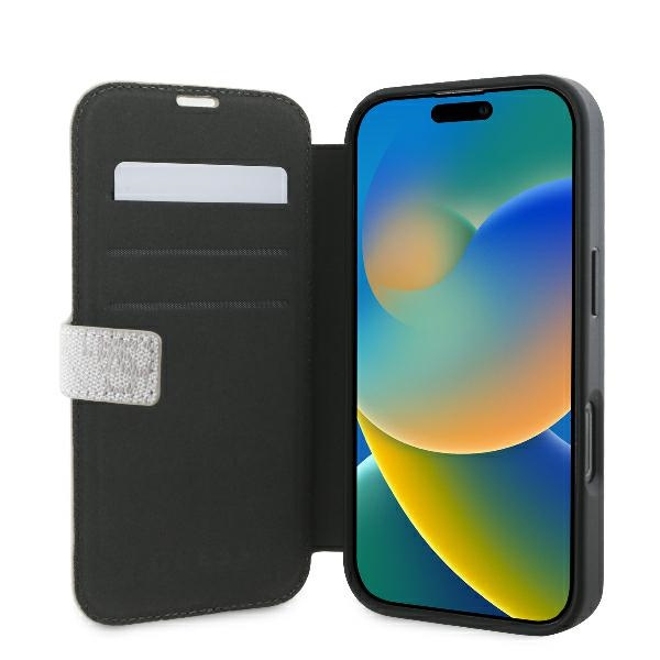 Etui Guess iPhone 16 Pro Max 6.9" różowy/pink book 4G Metal Logo