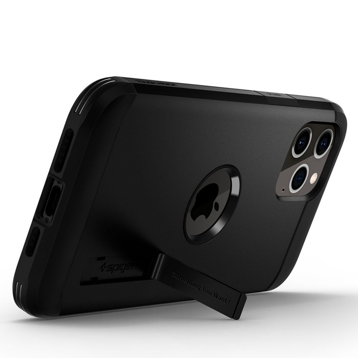Etui SPIGEN Tough Armor iPhone 12 12 Pro Black Czarne Case