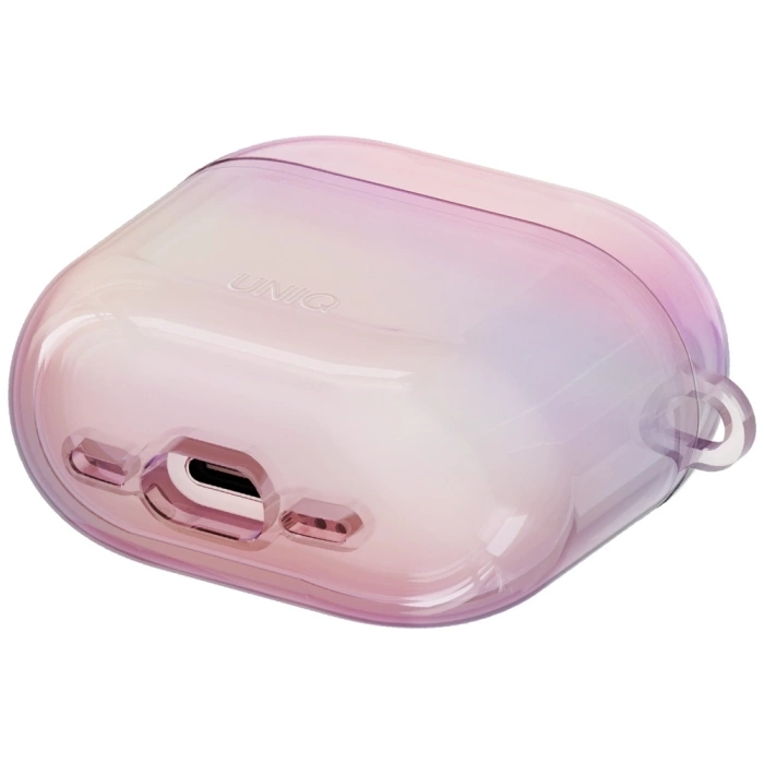 Etui UNIQ Iridescia do AirPods 4 Hang    Case pink prism