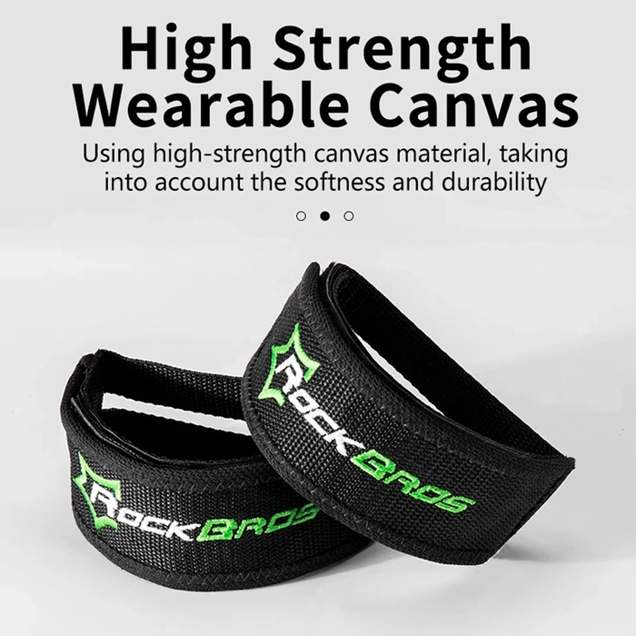 Paski do pedałów rowerowych Rockbros GZT1001 - czarne