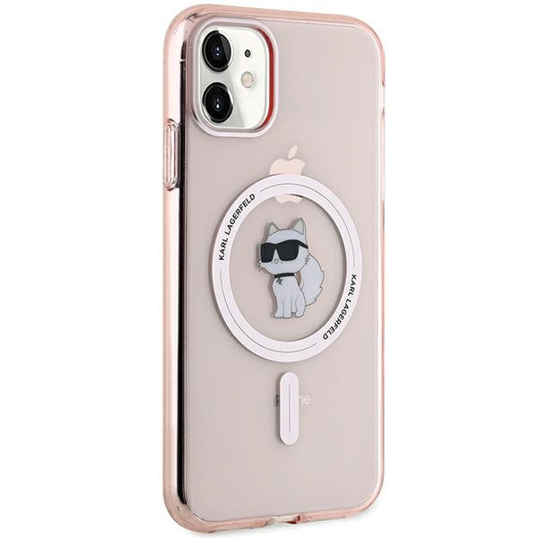 Karl Lagerfeld KLHMN61HFCCNOP iPhone 11 / Xr 6.1" różowy/pink hardcase IML Choupette MagSafe