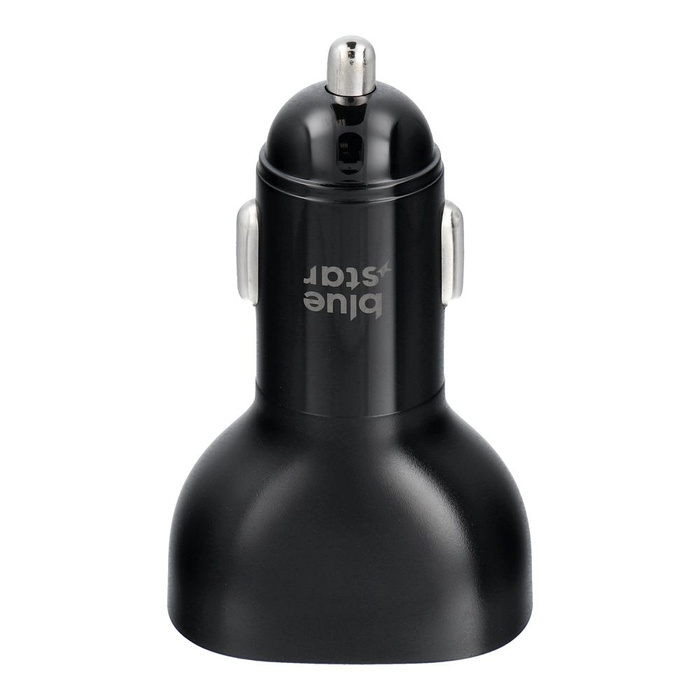 Ładowarka samochodowa Blue Star USB C + USB A QC3.0 PD AFC PPS SFC2.0 3A 63W czarna