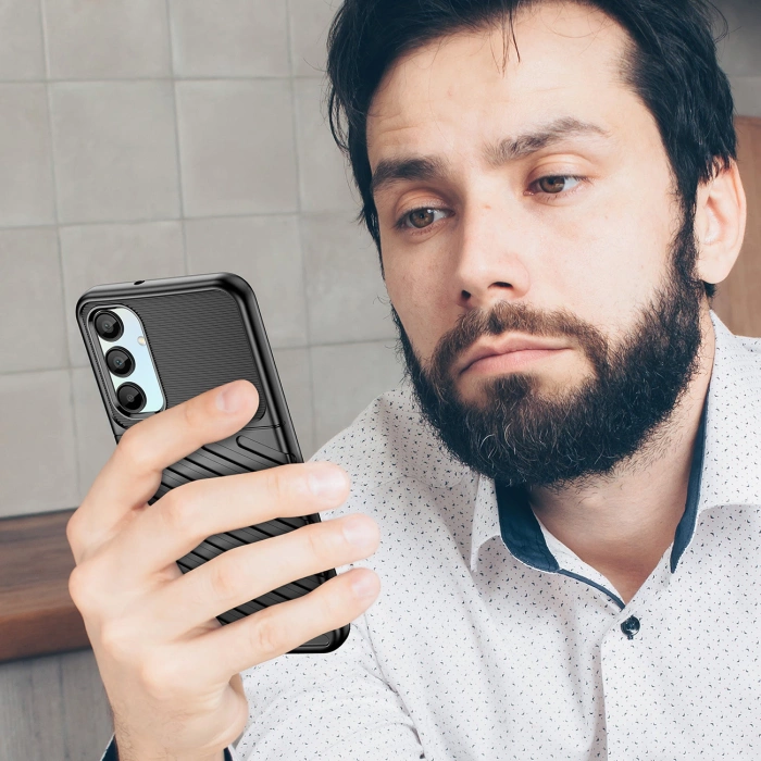 Etui Thunder Case na Samsung Galaxy A26 silikonowy pancerny pokrowiec - czarne