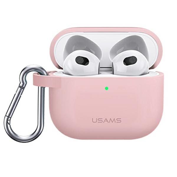 Etui USAMS Apple AirPods 3 Ochronne Silicone Różowy Case