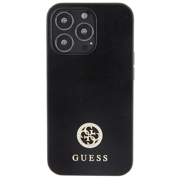 Etui Guess GUHCP13LPS4DGPK iPhone 13 Pro 6.1" czarny/black hardcase Strass Metal Logo Case