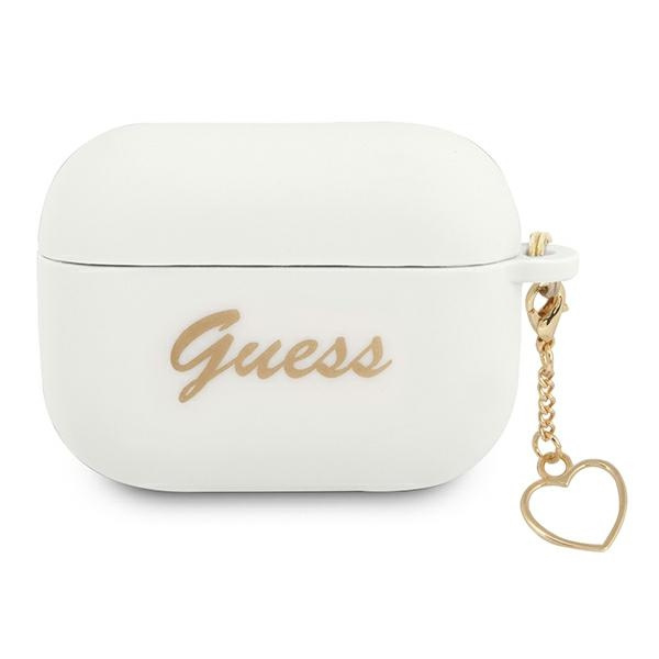 Etui GUESS Apple AirPods Pro Cover Silicone Charm Collection Biały Case