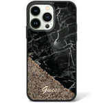 Etui Guess GUHCP14XLCSGSGK iPhone 14 Pro Max 6.7" czarny/black hardcase Liquid Glitter Marble Case