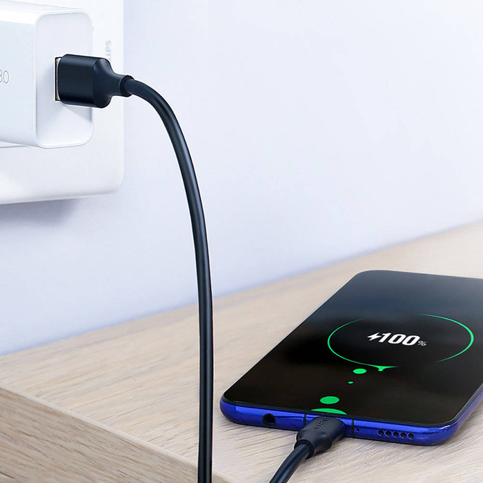 Ugreen kabel przewód USB - USB Typ C Quick Charge 3.0 3A 0,25m czarny (US287 60114)