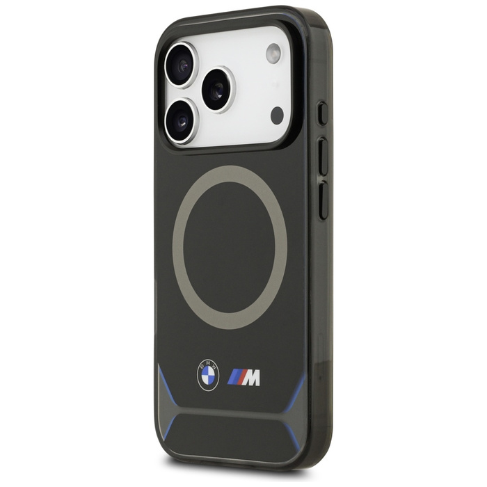 Etui BMW M IML Metal Buttons & Logo      MagSafe do iPhone 17 Pro niebieski