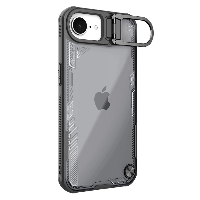 Etui Nillkin iPhone 16e Iceblade Prop z podstawką Czarne