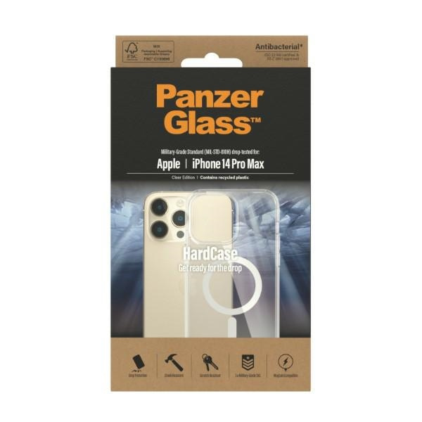 Etui PanzerGlass HardCase iPhone 14 Pro Max 6,7" MagSafe Antibacterial Military grade transparent 0412