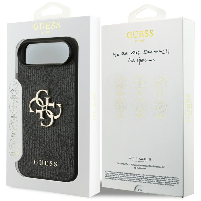 Etui Guess 4G Big Logo do iPhone 17 Air  czarny
