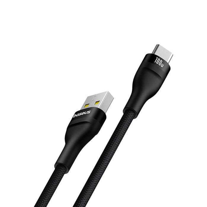 Baseus kabel Flash 2 Charging Cable USB to USB-C 100W 1m Cluster czarny