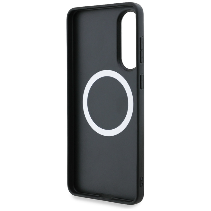 Etui BMW Leather Oversized Stripes       MagSafe do Samsung Galaxy S25 Edge czarny