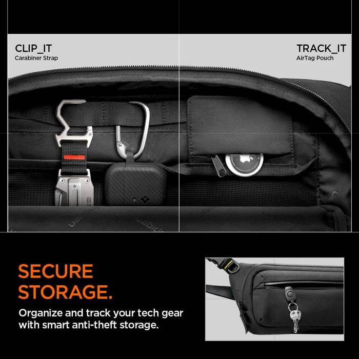 ETUI SPIGEN KD410 SLING BAG KLASDEN BLACK