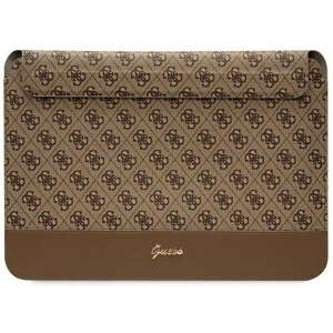 Guess Sleeve GUCS14PS4SGW 14" brązowy/ brown 4G Stripe Metal Logo