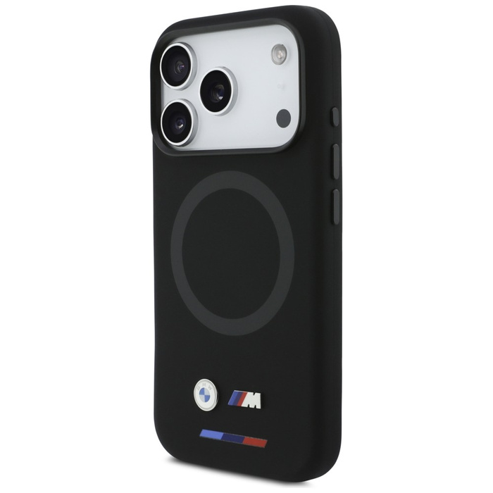Etui BMW M Silicon Logo MagSafe do       iPhone 17 Pro czarny