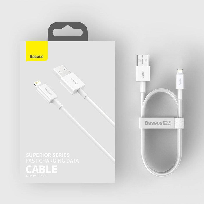 Baseus Superior kabel USB - Lightning 2,4A 1 m Niebieski (CALYS-A03)