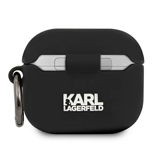 Etui KARL LAGERFELD Apple AirPods 3 Silicone Ikonik Czarny Case
