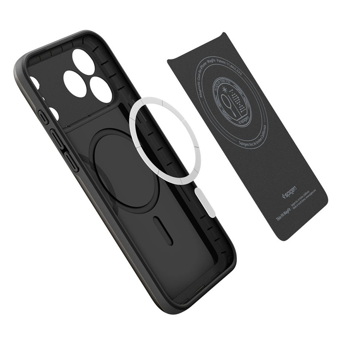 ETUI SPIGEN IPHONE 17 PRO THIN FIT MAG MAGSAFE CZARNE