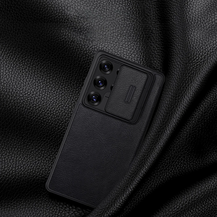 Etui z klapką Nillkin Qin Pro Leather Case Samsung S25 ULTRA, BLACK / CZARNY