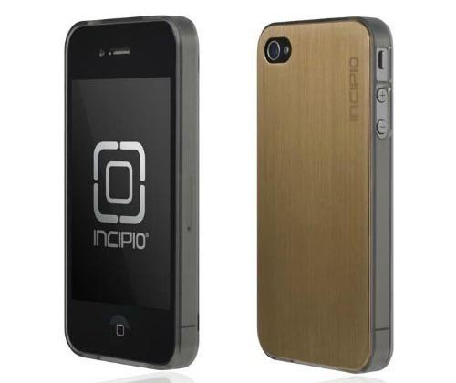 Etui iPhone 4 4S INCIPIO Le Deux Metal Złoty Pokrowiec