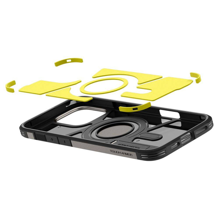 ETUI SPIGEN TOUGH ARMOR MAG MAGSAFE IPHONE 16 PRO GUNMETAL