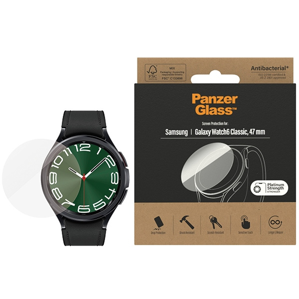 PanzerGlass Galaxy Watch 6 Classic 47mm Screen Protection Antibacterial 3684