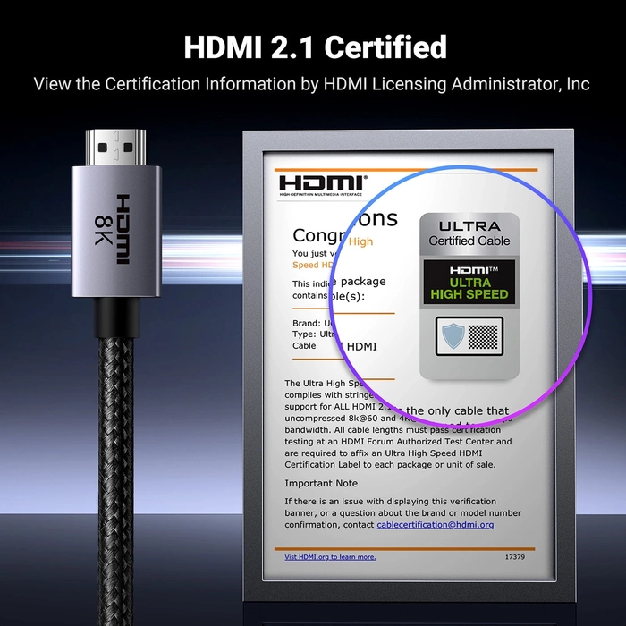 Kabel HDMI do HDMI UGREEN 8K UHD 2m 25910 (czarny)
