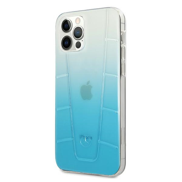 Etui Mercedes Apple iPhone 12 Pro Max Transparent Line Niebieski Case
