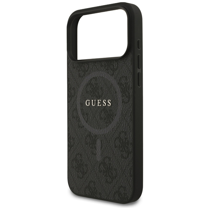 Etui Guess 4G Ring Classic Logo MagSafe  do iPhone 17 Pro Max czarny
