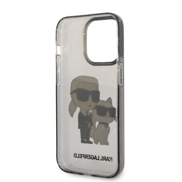 Etui KARL LAGERFELD Apple iPhone 14 Pro Max IML GLIT NFT Karl&Choupette Czarny Hardcase