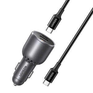 Ładowarka samochodowa UGREEN EC705 USB + 2x USB-C 130W + kabel 1m 5A