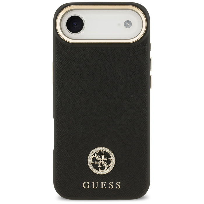 Etui Guess Grained Strass Logo MagSafe   do iPhone Air czarny