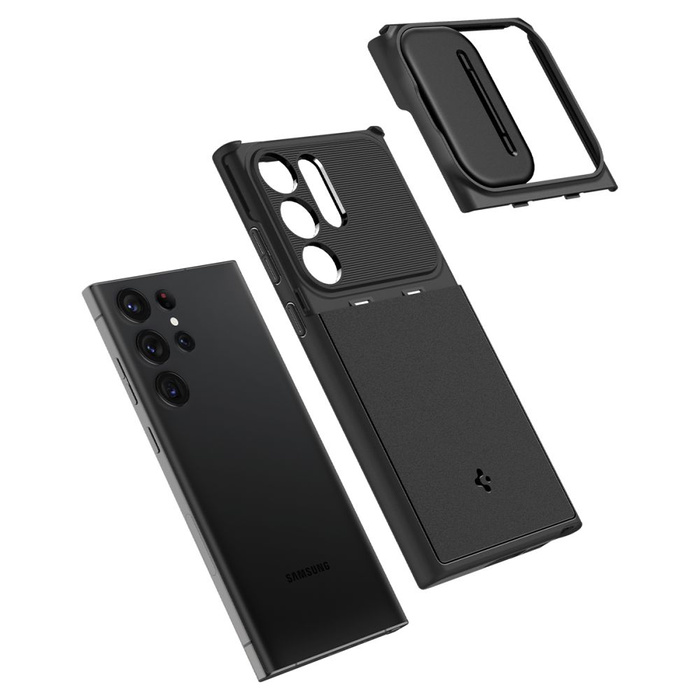 Etui Spigen Optik Armor Galaxy S23 Ultra Black Case