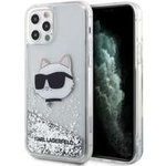 Etui Karl Lagerfeld KLHCP12MLNCHCS iPhone 12/ 12 Pro 6,1" srebrny/silver hardcase Glitter Choupette Head Case