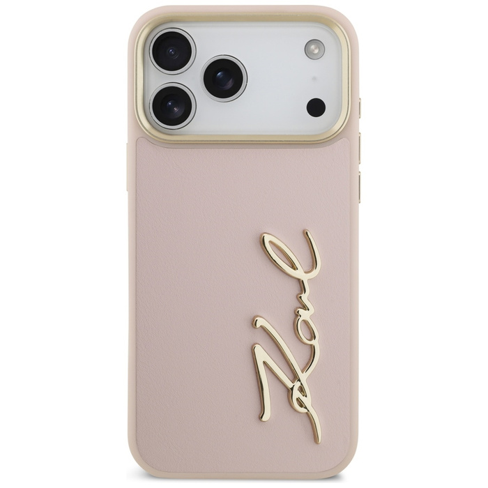 Etui Karl Lagerfeld Karl Script Logo do  iPhone 17 Pro Max różowy