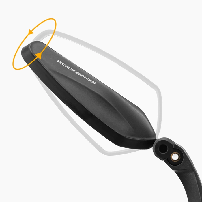 Lusterko rowerowe Rockbros 26210001003 wsteczne lewe - czarne