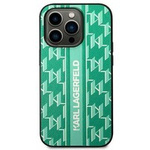 Etui KARL LAGERFELD Apple iPhone 14 Plus Monogram Stripe Zielony Hardcase