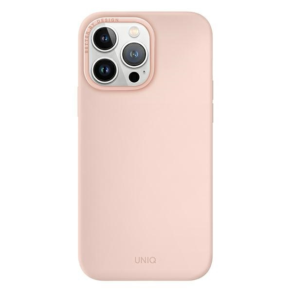 UNIQ etui Lino iPhone 14 Pro Max 6,7" różowy/pink blush