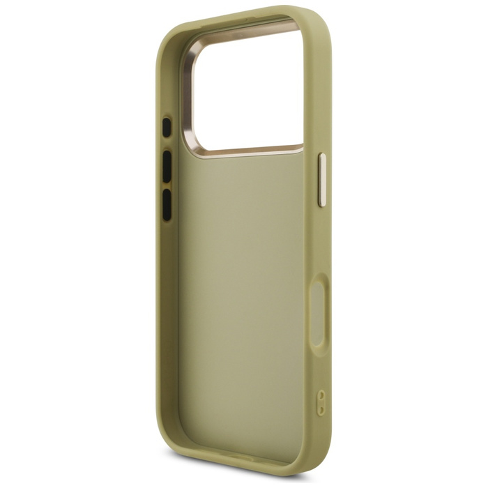 Etui Guess Fixed Glitter Big 4G Metal    Frame do iPhone 17 Pro złoty