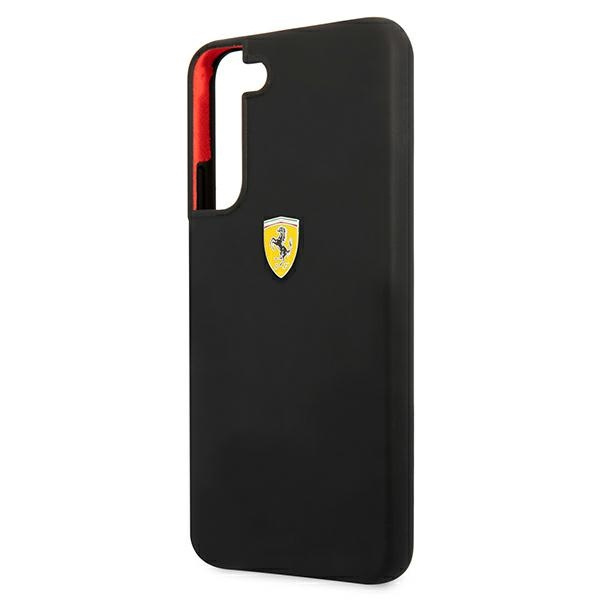Etui FERRARI Samsung Galaxy S22 Plus On Track Silicone Czarny Hardcase